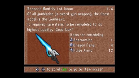 ff8 ultimate weapon guide.